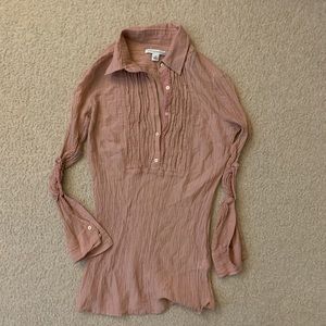 Banana republic rose pink blouse